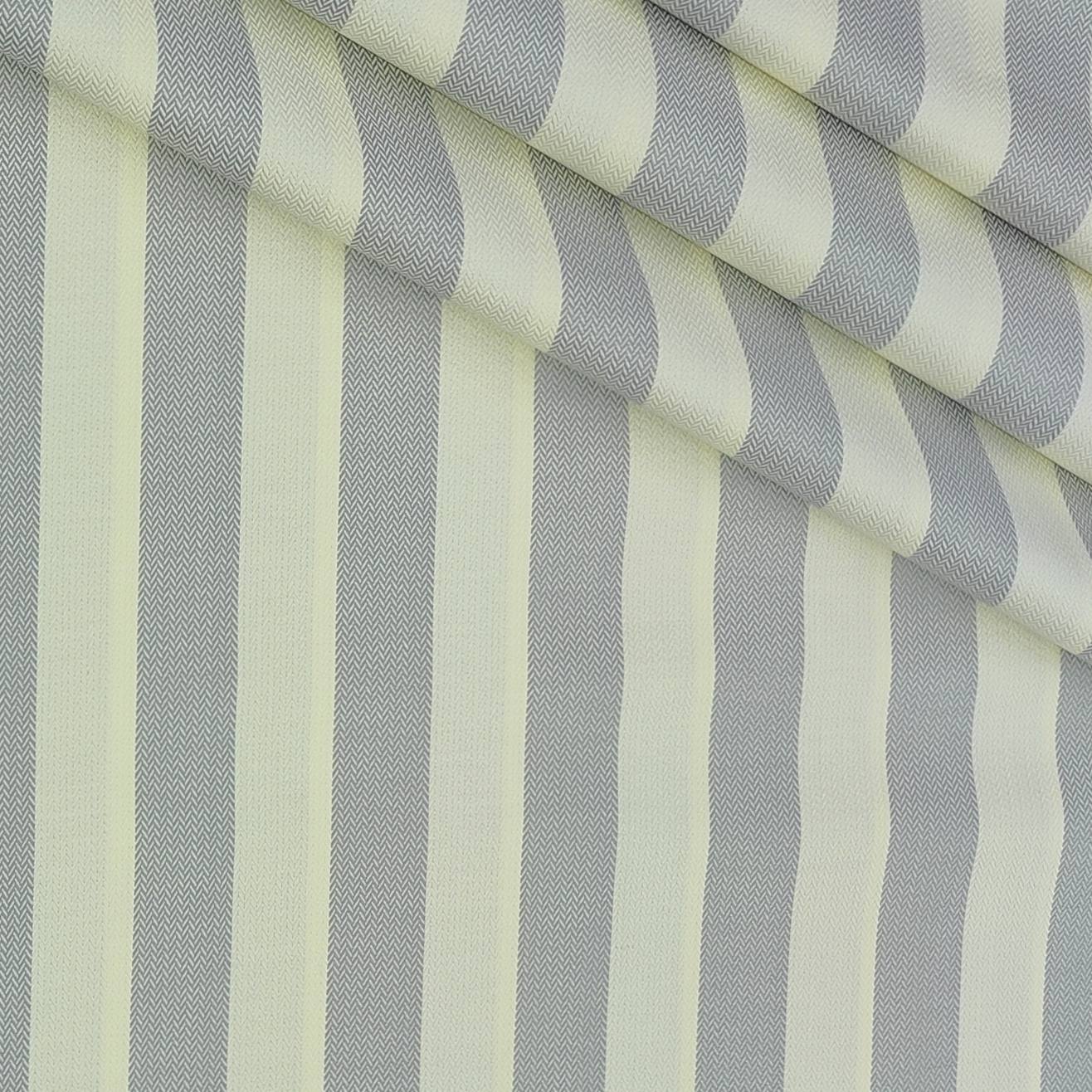 Shirt Fabric Soktas Finest 80s Giza Cotton Broad Patta Colour Grey N Cream